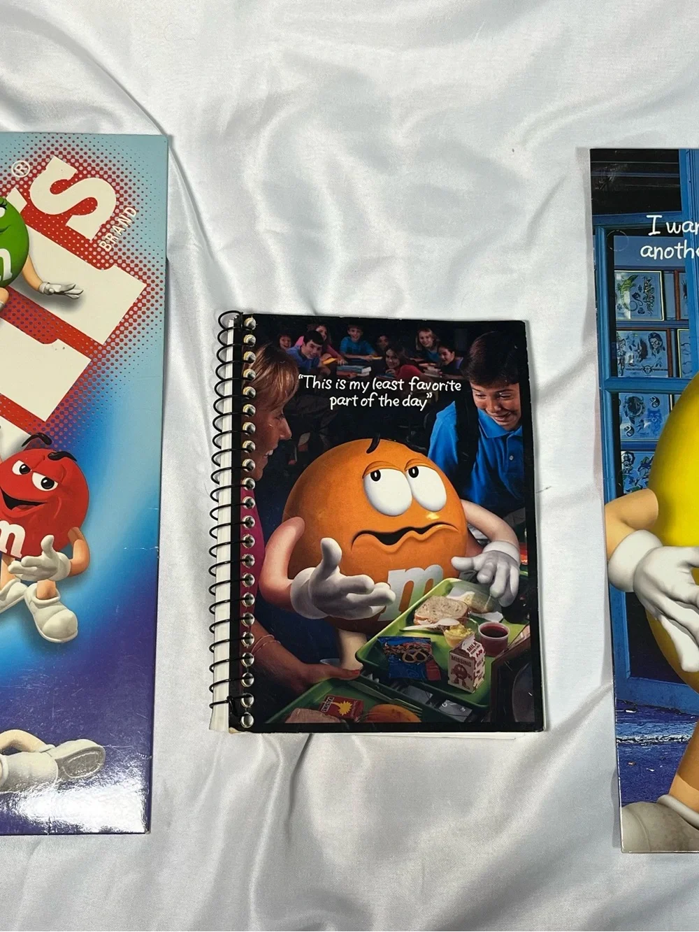 Lot Of 6 Vintage 1999 MEAD M&M School Folders & Notebook NEW Rare‎